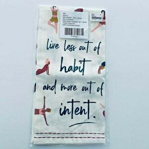 Anthropologie Ivory‎ Yoga Ladies Kitchen Towels - New with Tags